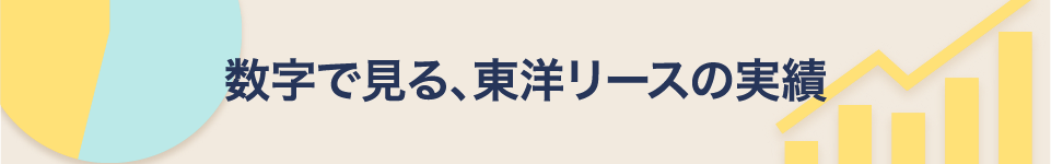 数字で見る、東洋リースの実績